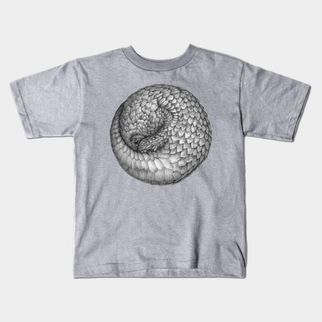 Pangolin Ball Kids T-Shirt by ECMazur